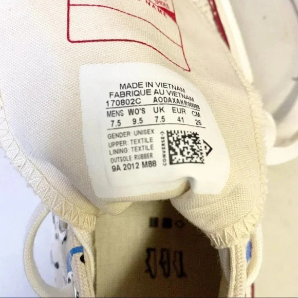 New Converse Chuck Taylor All Star 70 Hi Sneakers Paint Splatter Mens 8.5 - Picture 12 of 14